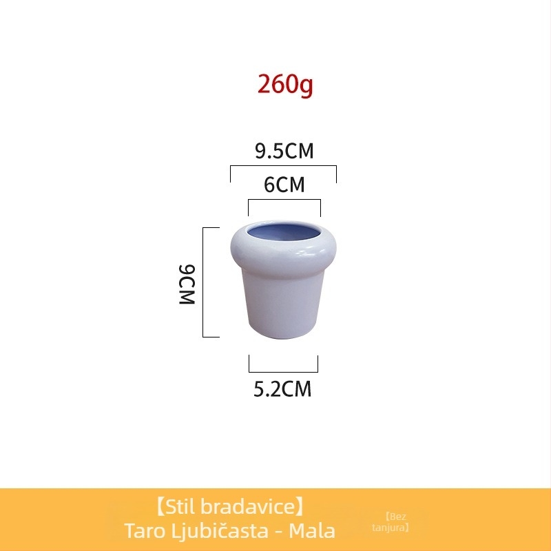 Phalaenopsis orhideja u keramičkoj posudi za desktop upotrebu, moderni minimalistički stil, prozračni dizajn, pečeni završni sloj