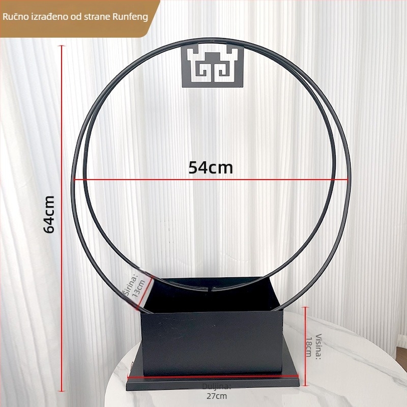 Željezna saksija za cvijeće, ručno izrađena, zavarena, kineskog stila