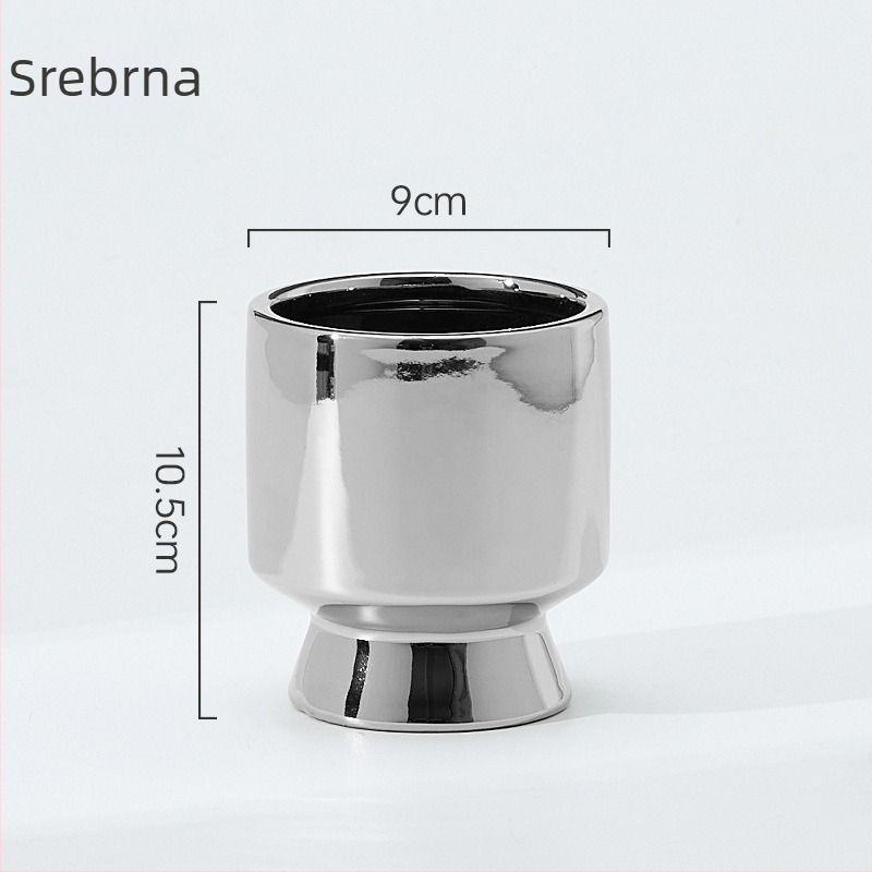 Keramička posuda za cvijeće, skandinavski stil, za stolnu uporabu, glazirana, izdržljiva