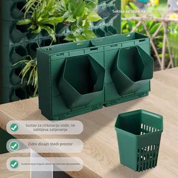 Saksija za cvijeće od polipropilena, otporna na koroziju, stojna na podu, za kućno vrtlarenje