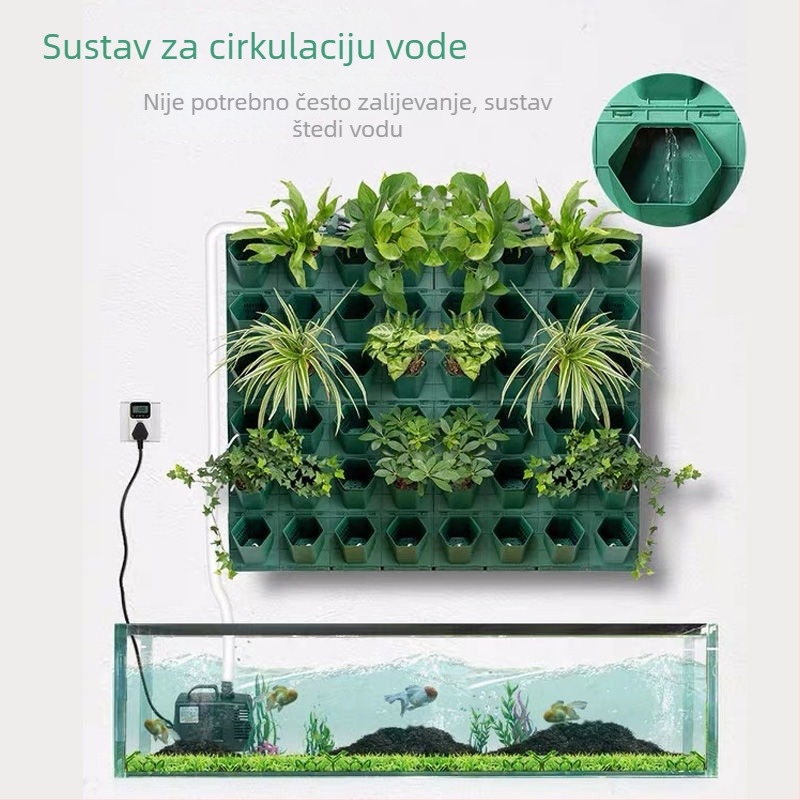 Saksija za cvijeće od polipropilena, otporna na koroziju, stojna na podu, za kućno vrtlarenje