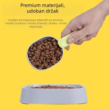 Žlička za hranu mačaka s klipom za zatvaranje, merna žlica od PP plastike, marka Friendly