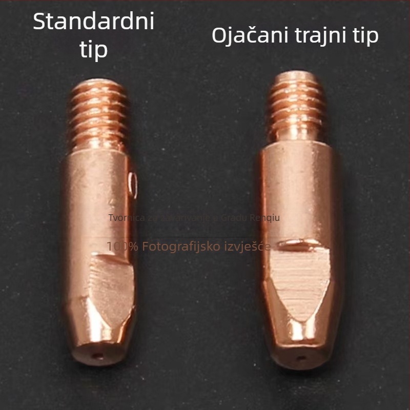 Pribor za zavarivanje uz zaštitu plinova: zaštitna mlaznica, pokrov mlaznice, sjedište spojne šipke mlaznice, koljeno priključka; bakreno premazivanje; zavarivanje različitih metala