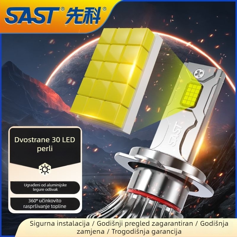 LED automobil LED prednja svjetla s H471 lećom, prednje kratko i daleko, integrirano, 90–100W, 12V