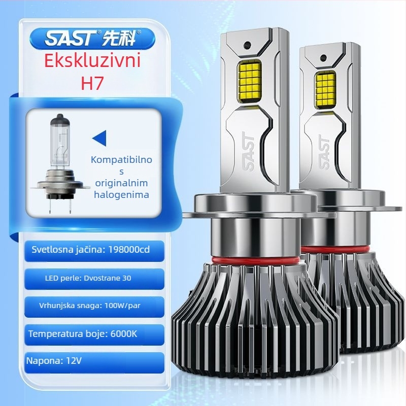 LED automobil LED prednja svjetla s H471 lećom, prednje kratko i daleko, integrirano, 90–100W, 12V