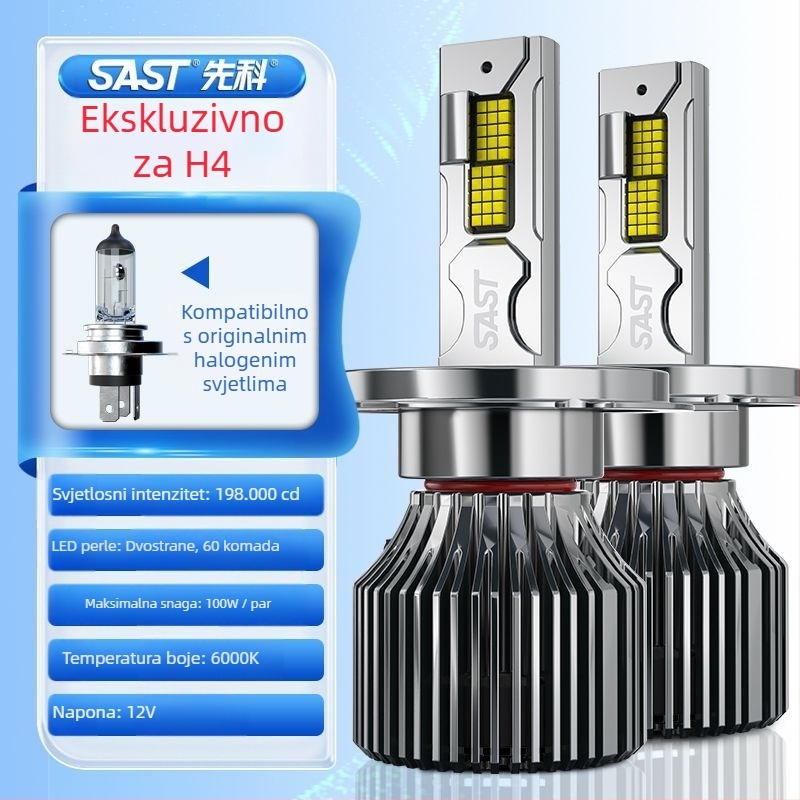 LED automobil LED prednja svjetla s H471 lećom, prednje kratko i daleko, integrirano, 90–100W, 12V