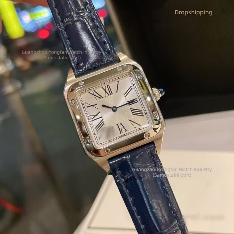 Tank sat s mehaničkim mehanizmom 2813, kućište i metalni kaiš od nehrđajućeg čelika, safirno staklo, vodootpornost 30 m