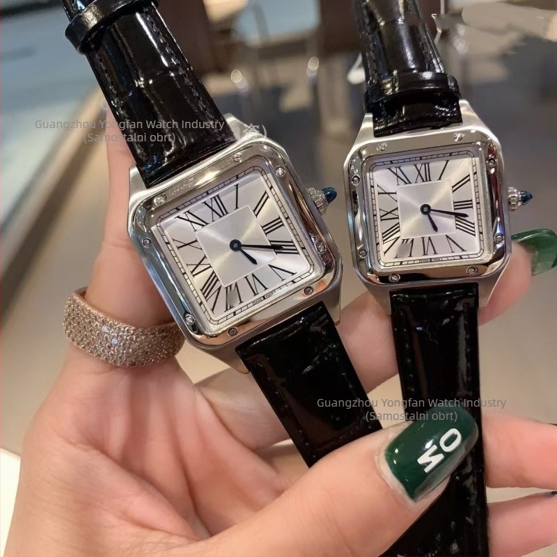 Tank sat s mehaničkim mehanizmom 2813, kućište i metalni kaiš od nehrđajućeg čelika, safirno staklo, vodootpornost 30 m