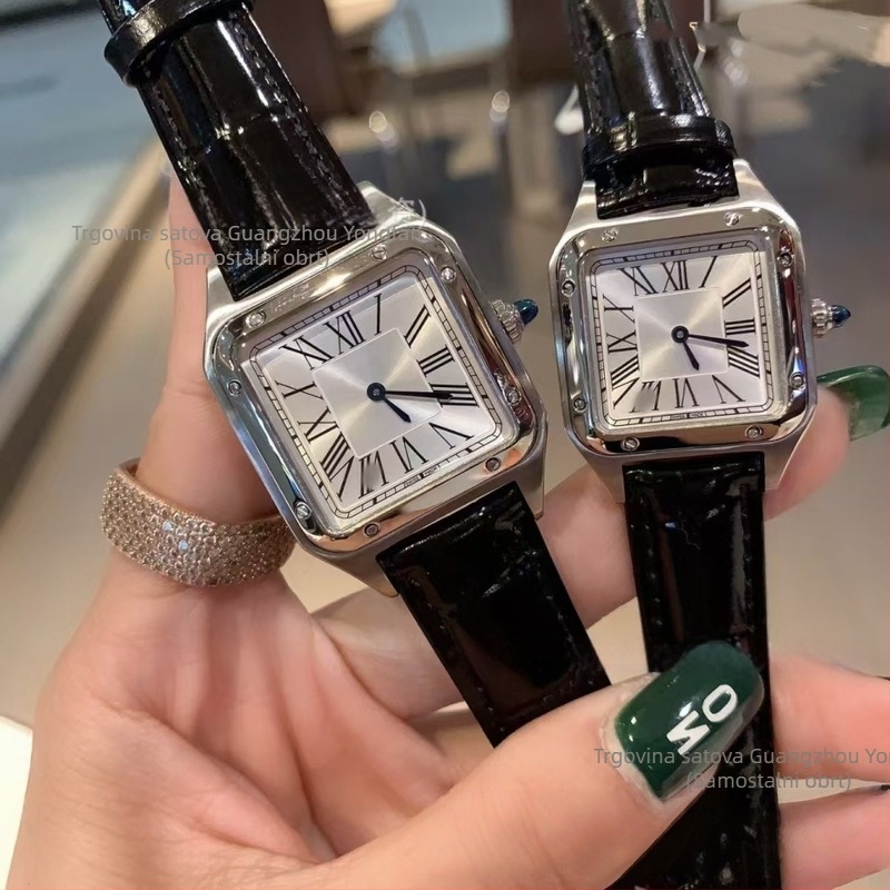 Tank sat s mehaničkim mehanizmom 2813, kućište i metalni kaiš od nehrđajućeg čelika, safirno staklo, vodootpornost 30 m