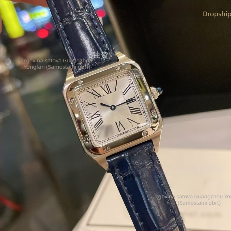 Tank sat s mehaničkim mehanizmom 2813, kućište i metalni kaiš od nehrđajućeg čelika, safirno staklo, vodootpornost 30 m