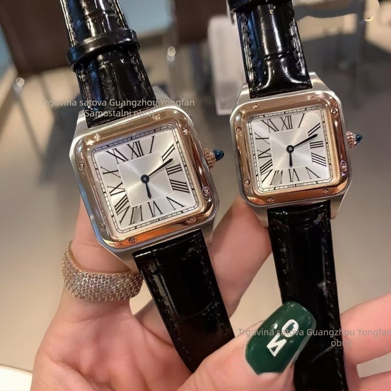 Tank sat s mehaničkim mehanizmom 2813, kućište i metalni kaiš od nehrđajućeg čelika, safirno staklo, vodootpornost 30 m