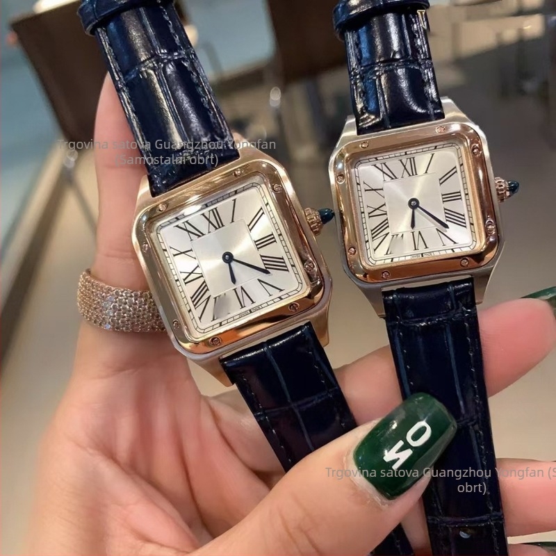 Tank sat s mehaničkim mehanizmom 2813, kućište i metalni kaiš od nehrđajućeg čelika, safirno staklo, vodootpornost 30 m