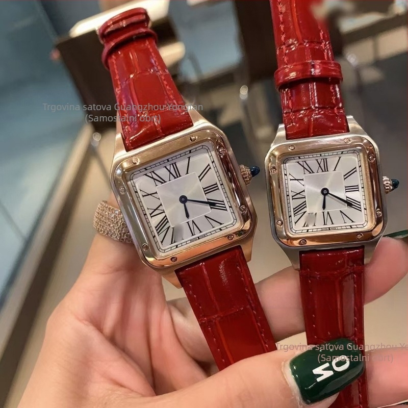 Tank sat s mehaničkim mehanizmom 2813, kućište i metalni kaiš od nehrđajućeg čelika, safirno staklo, vodootpornost 30 m