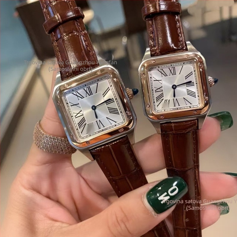 Tank sat s mehaničkim mehanizmom 2813, kućište i metalni kaiš od nehrđajućeg čelika, safirno staklo, vodootpornost 30 m