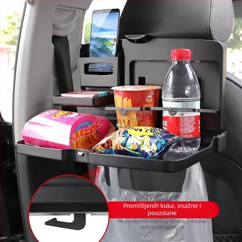 Zadnji sklopivi stol za automobil, plastični, višenamjenski, univerzalni, zidna montaža