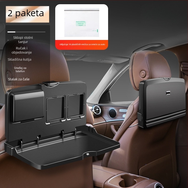 Zadnji sklopivi stol za automobil, plastični, višenamjenski, univerzalni, zidna montaža