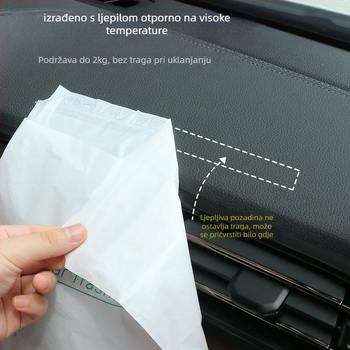 HDPE vreća za otpad u automobilu s ljepilnim nosačem — Kompaktna auto vrećica, privatna marka