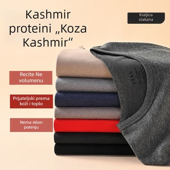 Muški set termo donjeg rublja s srednjim vratom, fleecem od poliestera za zimski bazni sloj (Poliester 92,3% / Spandeks 7,7% podstava; jednoslojni; umjerena toplina; gustoća 181–200 g/m²)