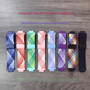 Remen za pametni sat Little Genius, plesti najlonsko vlakno, magnetsko kopčanje, kompatibilan s Z10/Z9/Z8/Z7/Z6S/Z5Q/D3/Q2A/D2 (Težina: 10 g; Materijal remena: Najlonsko vlakno; Zaključavanje: magnetsko)