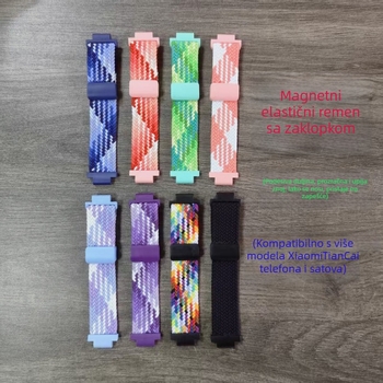 Remen za pametni sat Little Genius, plesti najlonsko vlakno, magnetsko kopčanje, kompatibilan s Z10/Z9/Z8/Z7/Z6S/Z5Q/D3/Q2A/D2 (Težina: 10 g; Materijal remena: Najlonsko vlakno; Zaključavanje: magnetsko)