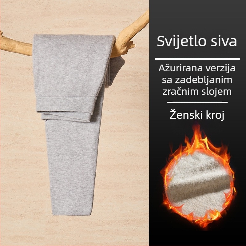 100% australska vuna termalne donje hlače s visokim strukom, debele za toplinu – zima 2025