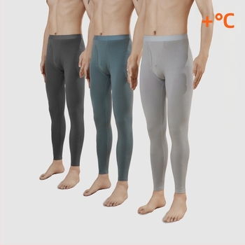 Muške termalne hlače od čistog pamuka, visoki struk, odvlačenje vlage i generiranje topline, bazni sloj za hladno vrijeme