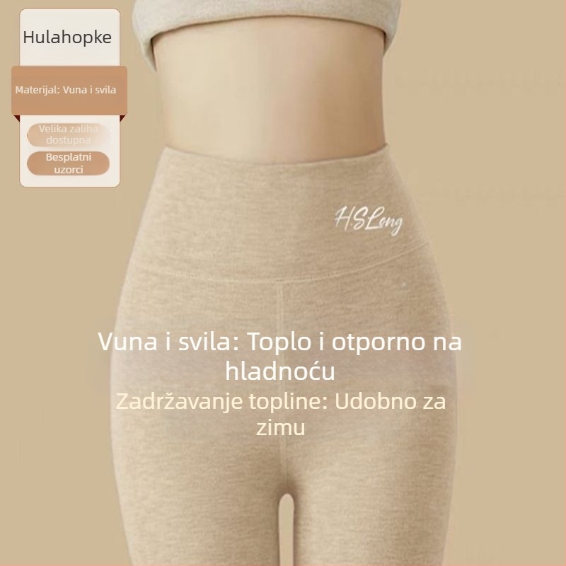 Ženske termo-legice s flis podstavom – tople, bezšivne, za jesen i zimu