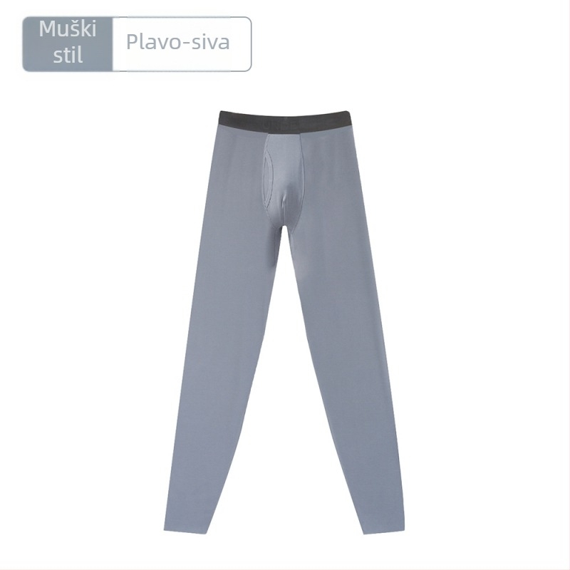 Muške bešavne termalne hlače, antibakterijske, modalna tkanina, debljina 201–250 g/m², 90–95% modal