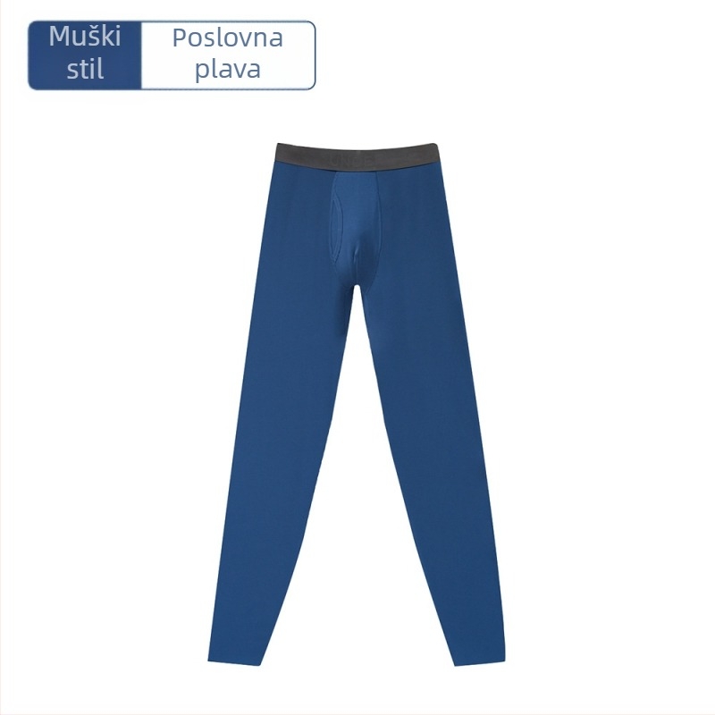 Muške bešavne termalne hlače, antibakterijske, modalna tkanina, debljina 201–250 g/m², 90–95% modal