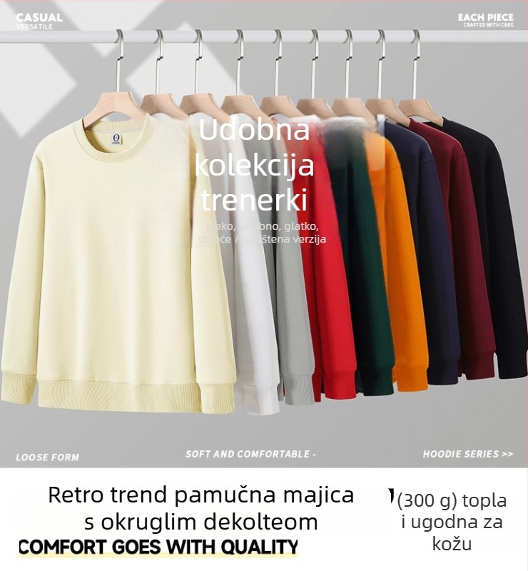 Kapucama suptoj mikina za timske uniforme s izšivkom, 320 g, pamuk 96%+, poliester, trodimenzionalni džepovi