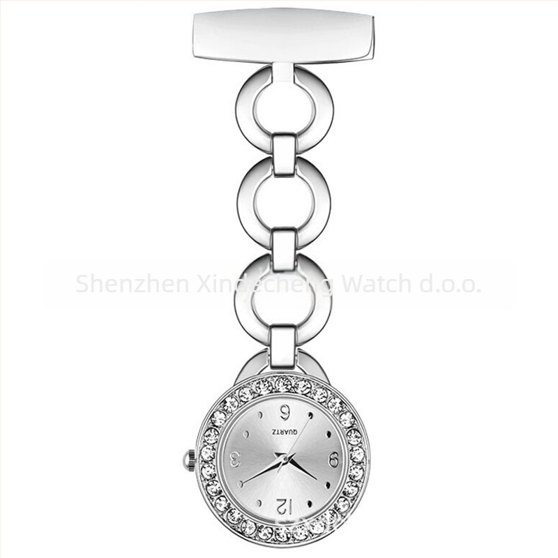 Sestra džepni sat s dijamantom, F008 – kvarcni mehanizam Huachen SL39, Dekorativno, Svjetsko vrijeme, Vodootporno za svakodnevnu uporabu