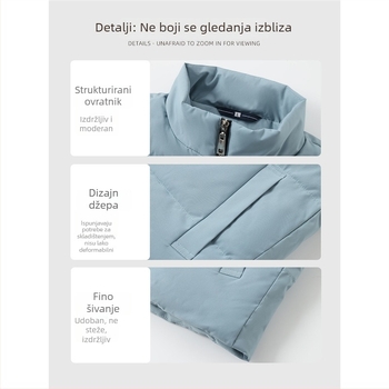 Vesta s punom i pamukom, s vlastitim logotipom za radnu odjeću – jesen-zima, korporativna grupna odjeća