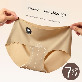 Ženske sportske šorceve za jogu s visokim strukom i produženom preponom, prozračan najlon, podstava od viskoze