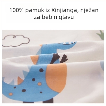 Dječja jastučnica - 100% pamuk, twill tkanina, brušenje po nitima, bojenje po niti, karikatura stil, 60s broj vlakana