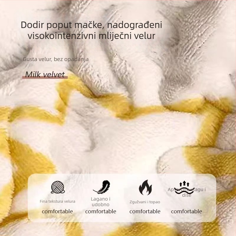 Jastučnica od poliesterskih vlakana, 40 vlakana, tisak i vlaknasto bojanje, reaktivno bojanje, moderni minimalistički stil