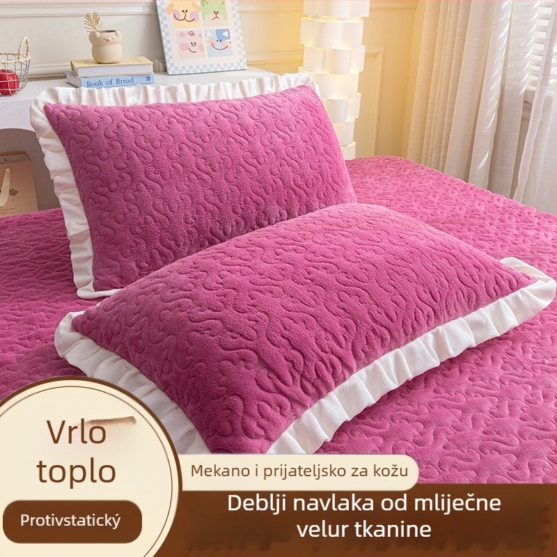 Jastučnica od poliesterskih vlakana, 40 vlakana, tisak i vlaknasto bojanje, reaktivno bojanje, moderni minimalistički stil