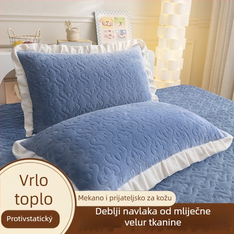 Jastučnica od poliesterskih vlakana, 40 vlakana, tisak i vlaknasto bojanje, reaktivno bojanje, moderni minimalistički stil