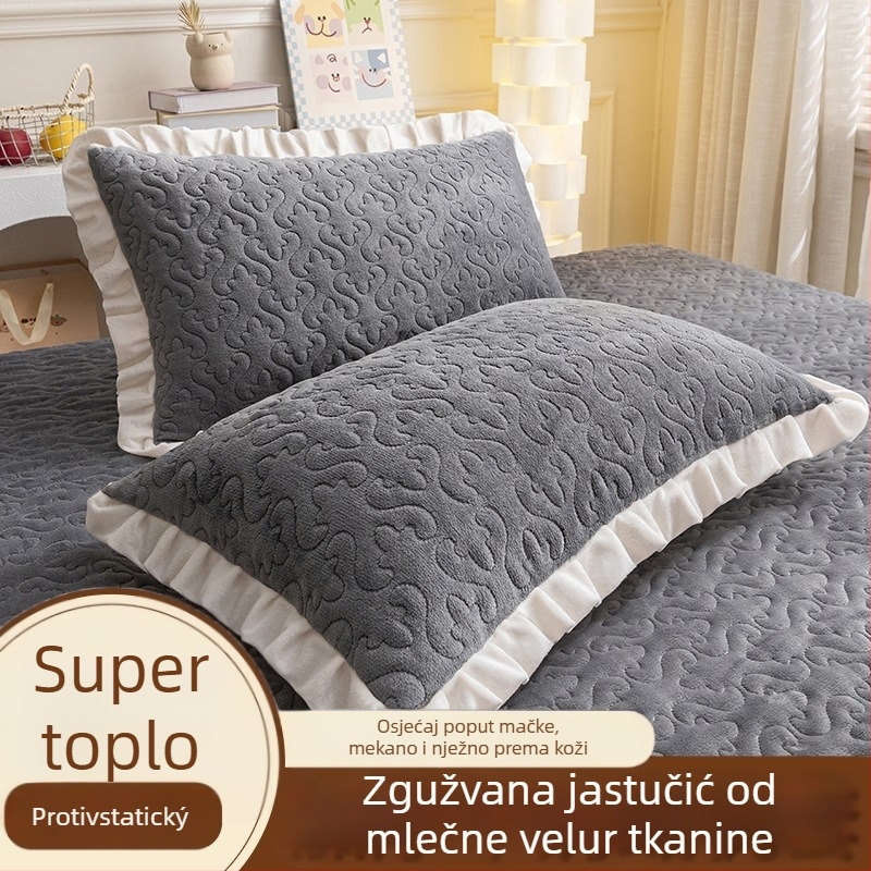 Jastučnica od poliesterskih vlakana, 40 vlakana, tisak i vlaknasto bojanje, reaktivno bojanje, moderni minimalistički stil