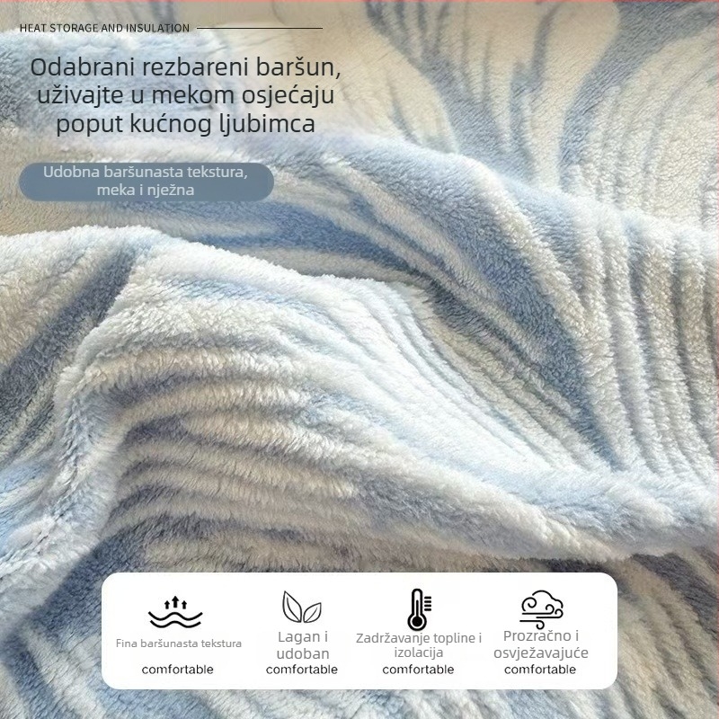 Gumirani list od mliječne veluru, jesen-zima, jedneobojan, 1,5 m