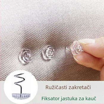 Univerzalni učvršćivač za jastuke kauča – protivklizni klips za plahtu, PP + nehrđajući čelik, dnevni stil, putno skladištenje