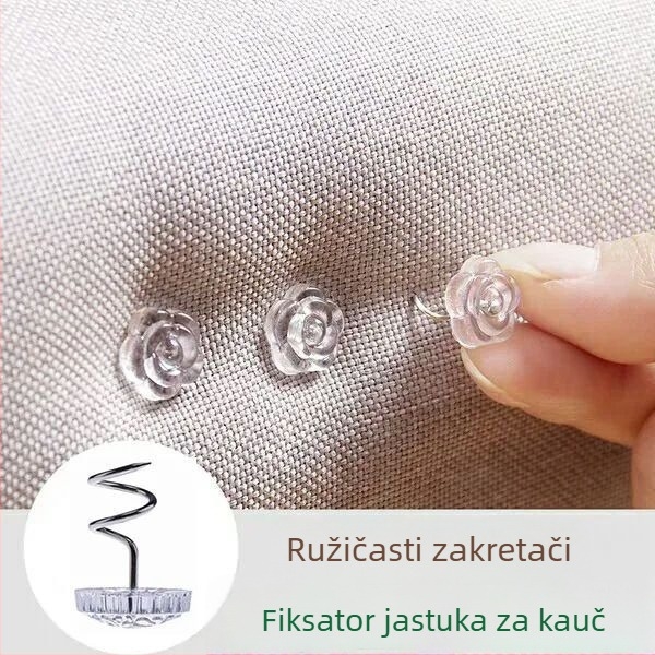 Univerzalni učvršćivač za jastuke kauča – protivklizni klips za plahtu, PP + nehrđajući čelik, dnevni stil, putno skladištenje