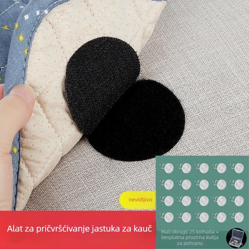 Univerzalni učvršćivač za jastuke kauča – protivklizni klips za plahtu, PP + nehrđajući čelik, dnevni stil, putno skladištenje