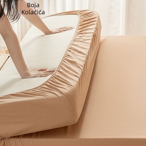 Elastična plahta za madrac, 100% pamuk, jednostavan uzorak, reaktivno bojanje, moderan stil