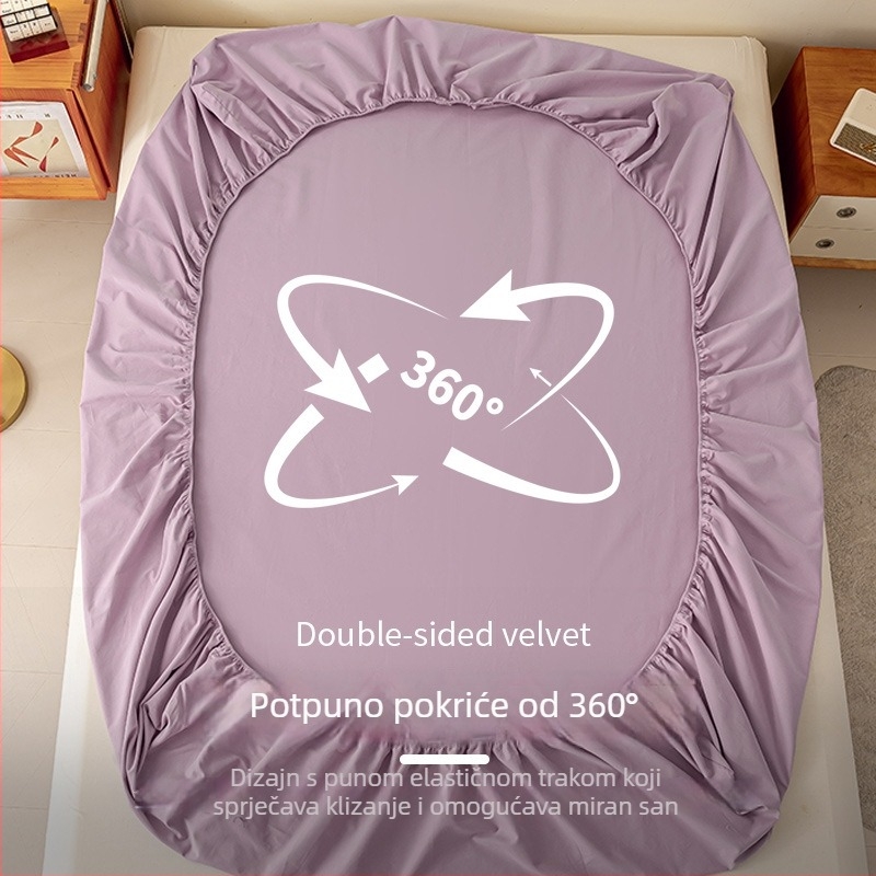 Elastična plahta za madrac, 100% pamuk, jednostavan uzorak, reaktivno bojanje, moderan stil