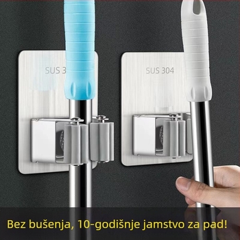 Samoolepljiva kuka za mop i vješalica za metlu za kupaonicu — nehrđajući čelik, Jinlongda, 60-70 g, stil: novi kineski stil