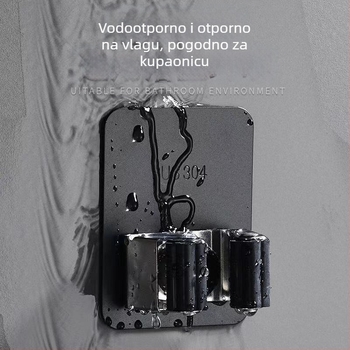 Samoolepljiva kuka za mop i vješalica za metlu za kupaonicu — nehrđajući čelik, Jinlongda, 60-70 g, stil: novi kineski stil