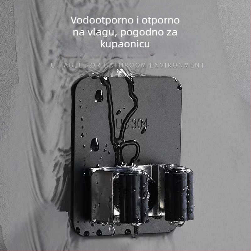 Samoolepljiva kuka za mop i vješalica za metlu za kupaonicu — nehrđajući čelik, Jinlongda, 60-70 g, stil: novi kineski stil