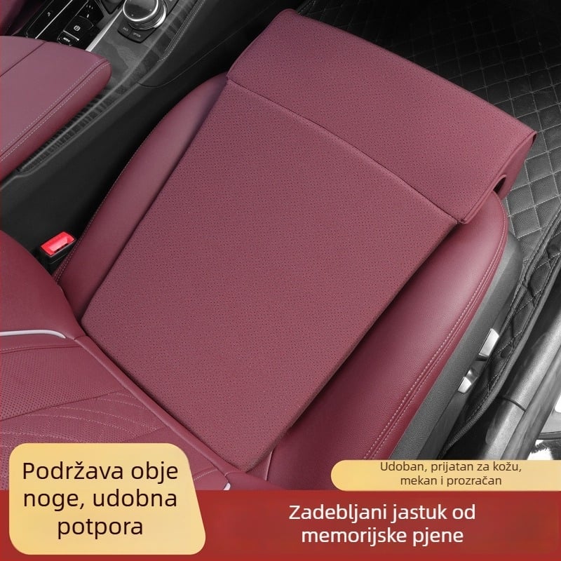 Jastuk za sjedište automobila s produženom potporom za noge vozača i suvozača, protivklizni i stabilni