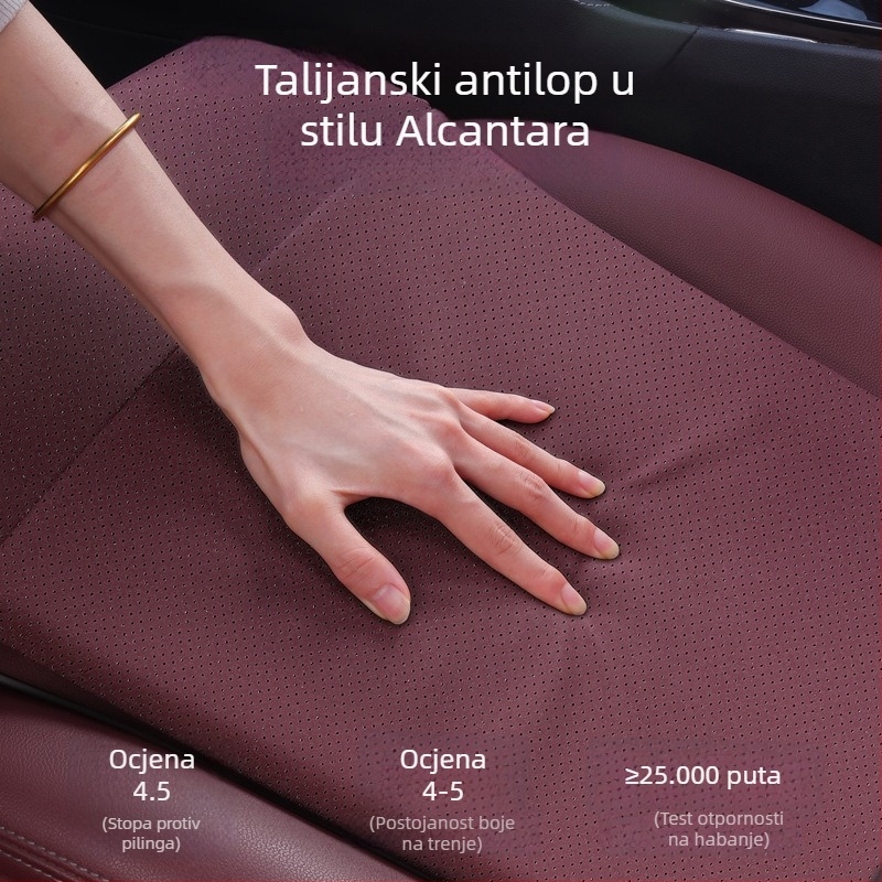 Jastuk za sjedište automobila s produženom potporom za noge vozača i suvozača, protivklizni i stabilni