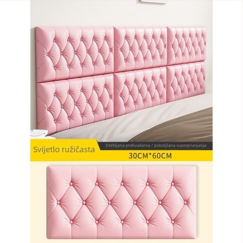 Stenska naljepnica protiv sudara od XPE pjene, jednobojna, 1 komad, dekor sobe, jednostavan moderan 3D dizajn